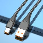 ADC-009 USB-zu-USB-C/Typ-C-Zinklegierungsschlauch-Schnelllade-Datenkabel, Kabellänge: 1 m – Bild 7