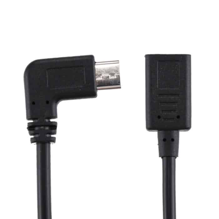 USB-C / Typ-C-Buchse zu USB-C / Typ-C-Stecker-Adapterkabel, Gesamtlänge: ca. 30 cm, USB-C / Typ-C-Buchse auf USB-C / Typ-C-Stecker-Winkel-Adapterkabel, Gesamtlänge: ca. 30 cm – Bild 4