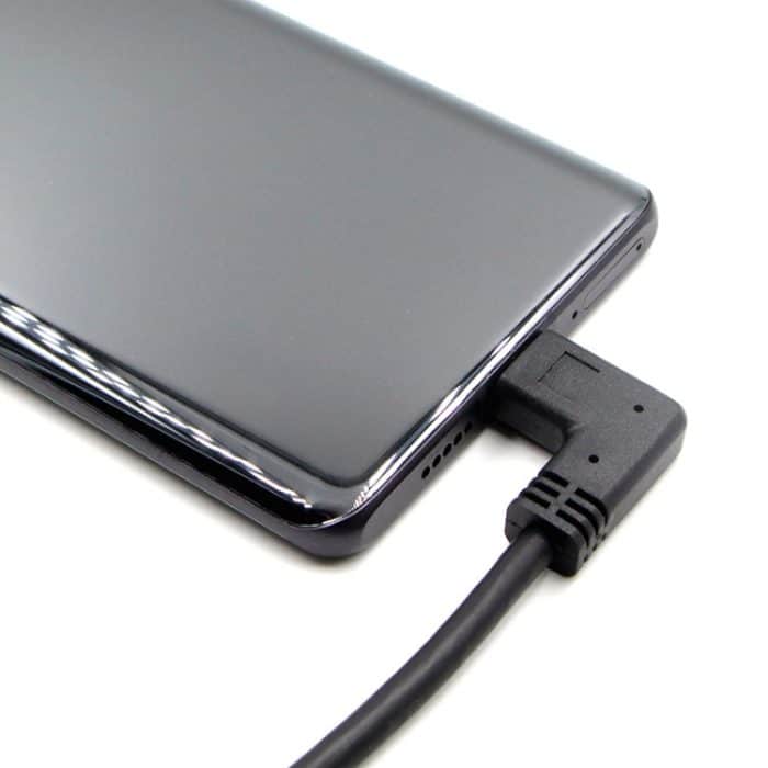 USB-C / Typ-C-Buchse zu USB-C / Typ-C-Stecker-Adapterkabel, Gesamtlänge: ca. 30 cm, USB-C / Typ-C-Buchse auf USB-C / Typ-C-Stecker-Winkel-Adapterkabel, Gesamtlänge: ca. 30 cm – Bild 6