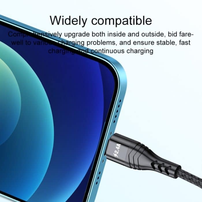 4 in 1 66 W 6 A USB auf 8 Pin + Micro USB + Dual USB-C / Typ C Schnelllade-Datenkabel, Kabellänge: 1,2 m – Bild 5