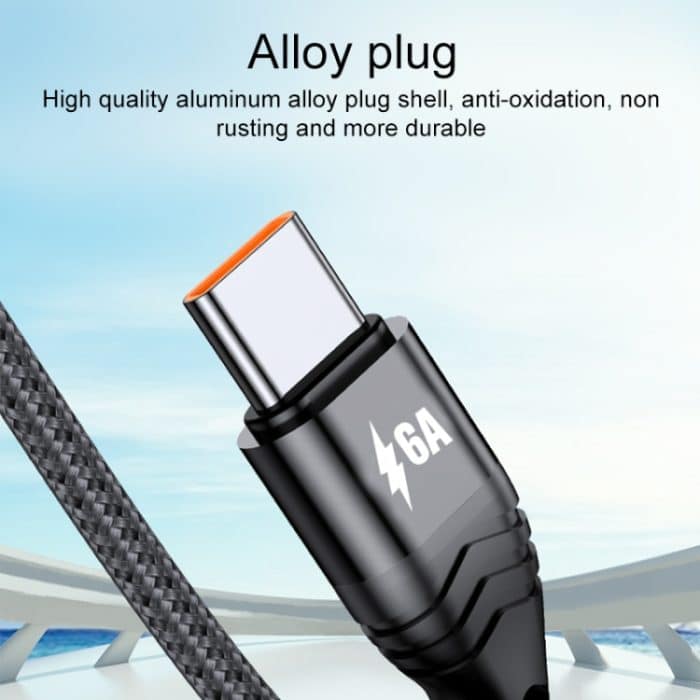 4 in 1 66 W 6 A USB auf 8 Pin + Micro USB + Dual USB-C / Typ C Schnelllade-Datenkabel, Kabellänge: 2 m – Bild 7