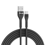 IVON CA92 2,4 A Max. USB-auf-USB-C/Typ-C-Gummi-Schnellladedatenkabel, Länge: 1,5 m