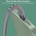 IVON CA92 2,4 A Max. USB-auf-USB-C/Typ-C-Gummi-Schnellladedatenkabel, Länge: 1,5 m – Bild 2