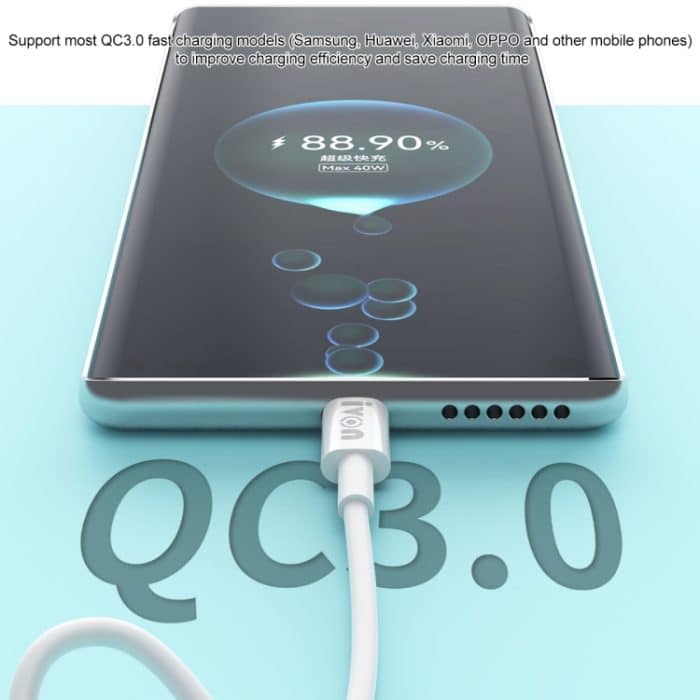 IVON CA203 60W PD USB-C / Typ-C bis USB-C / Typ-C Schnelles Ladedatenkabel, Kabellänge: 1m – Bild 6