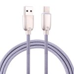 1 m 5A-Kabel Gewebtes USB-C / Typ-C-zu-USB 2.0-Datensynchronisations-Schnellladekabel, 1m 5A Drähte Geflochtenes USB-C / Typ-C auf USB 2.0 Datensynchronisierungs-Schnellladekabel