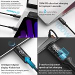 MOMAX DC22 1,2 m USB-C/Typ-C auf USB-C/Typ-C PD 100 W Digitalanzeige geflochtenes Datensynchronisierungs-Ladekabel – Bild 6