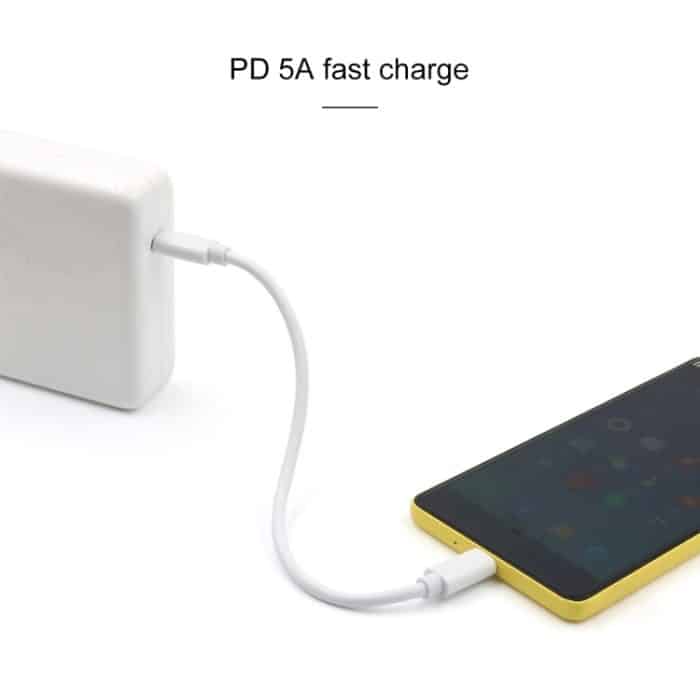 PD 5A USB-C/Typ-C-Stecker auf USB-C/Typ-C-Stecker Schnellladekabel, Kabellänge: 2 m – Bild 6