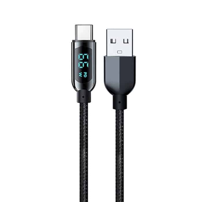 Mutural Li-CC003 1,2 m 66 W Digitalanzeige USB-auf-Typ-C-Ladedatenkabel – Bild 2