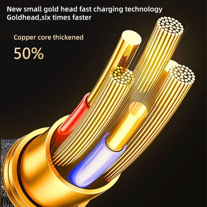 Mutural Li-CC007 1,2 m 66 W transparentes Digitaldisplay USB-auf-Typ-C-Ladedatenkabel – Bild 5