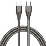 ADC-009 USB-C/Typ-C zu USB-C/Typ-C Zinklegierungsschlauch-Schnelllade-Datenkabel, Kabellänge: 1 m
