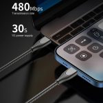 ADC-009 USB-C/Typ-C zu USB-C/Typ-C Zinklegierungsschlauch-Schnelllade-Datenkabel, Kabellänge: 1 m – Bild 6