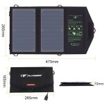 ALLPOWERS Solarpanel 10W 5V Solarladegerät Tragbare Solarbatterieladegeräte Laden – Bild 5