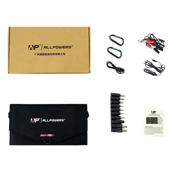 ALLPOWERS 18V 21W Solarladegerät Wasserdichte faltbare Solarenergie – Bild 6
