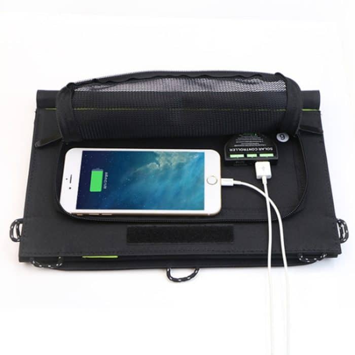 ALLPOWERS 20W 5V Solar Phone Ladegerät Tragbares Solarpanel mit zwei USB-Ausgängen – Bild 4