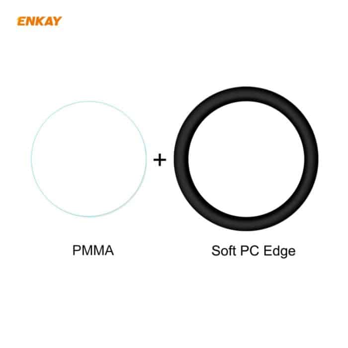 2 Stück ENKAY Hat-Prince 3D-Vollbild-Soft-PC-Kante + PMMA-HD-Displayschutzfolie, For Huawei Watch GT 2 42mm, For Samsung Galaxy Active 2 40mm, For Samsung Galaxy Active 2 44mm, For Xiaomi Mi Band 4, For Fitbit Versa 2 – Bild 3