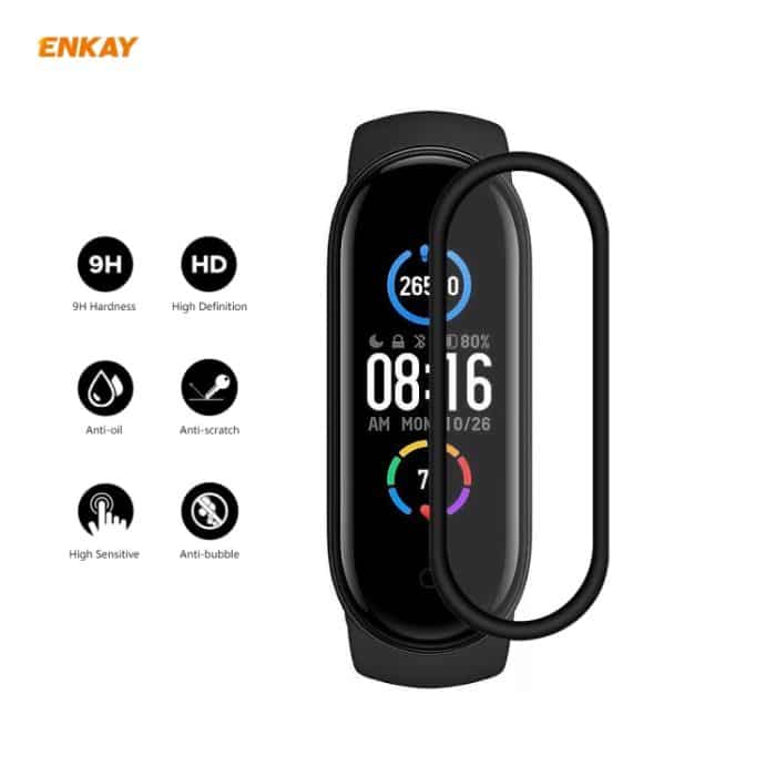 Für Xiaomi Mi Band 5 ENKAY Hat-Prince 3D-Vollbild-Soft-PC-Kante + PMMA-HD-Displayschutzfolie, 1 PCS, 2 PCS – Bild 2