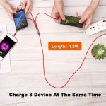 3 in 1 USB auf 8 Pin + Typ C / USB C + Micro USB Geflochtenes Ladekabel, Kabellänge: 1,2 m – Bild 5
