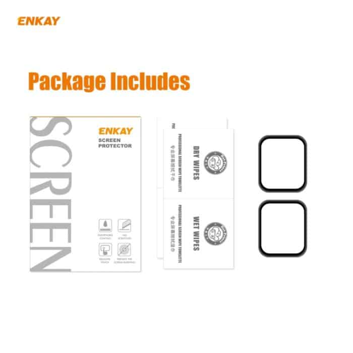 2 Stück für Apple Watch Serie 6/5/4/SE 40 mm ENKAY Hat-Prince 3D-Vollbild-PET-gebogener HD-Displayschutzfilm mit heißer Biegung, For Apple Watch Series 6/5/4/SE 40mm – Bild 7