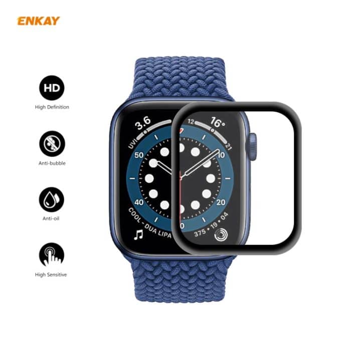 Für Apple Watch Series 6/5/4/SE 44 mm ENKAY Hat-Prince 3D-Vollbild-PET-gebogener HD-Displayschutzfilm mit Heißbiegung, For Apple Watch Series 6/5/4/SE 44mm – Bild 2