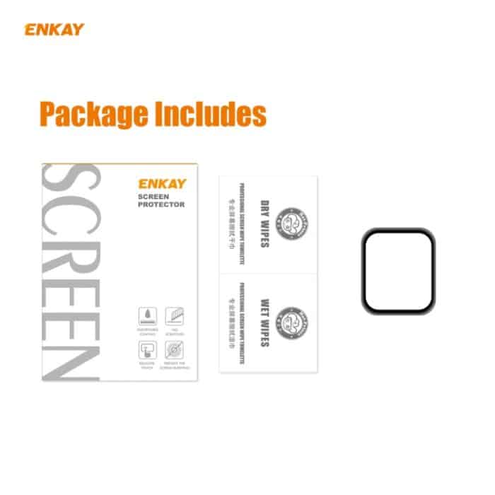 ENKAY Hat-Prince 3D-Vollbild-Soft-PC-Kante + PMMA-HD-Displayschutzfolie, For Apple Watch 6/5/4/SE 44mm, For Apple Watch 6/5/4/SE 40mm – Bild 8