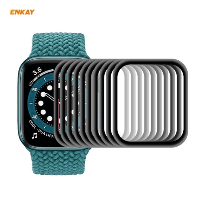 10 Stück ENKAY Hat-Prince 3D-Vollbild-Soft-PC-Kante + PMMA-HD-Displayschutzfolie, For Apple Watch 6/5/4/SE 44mm, For Apple Watch 6/5/4/SE 40mm – Bild 1
