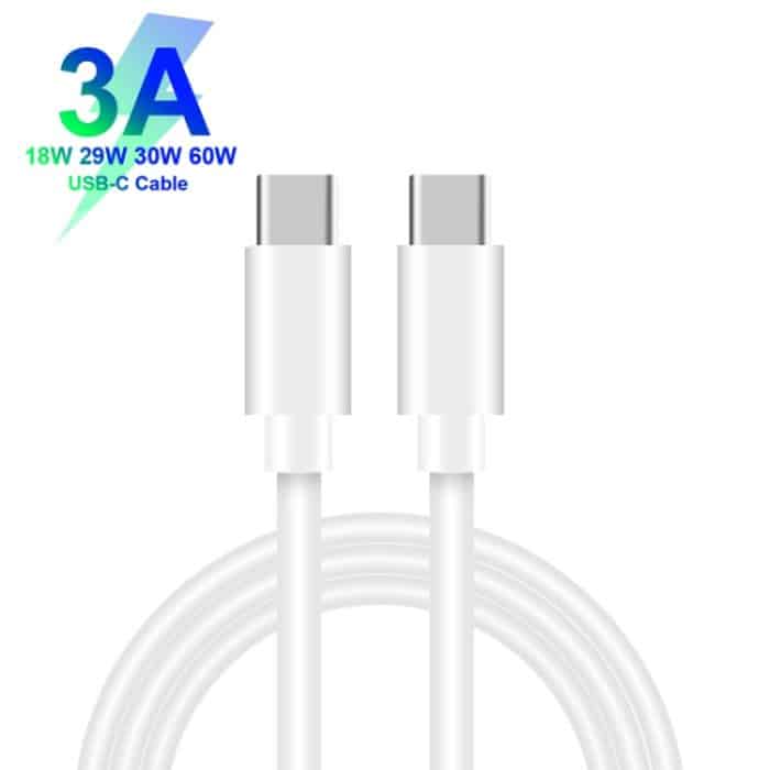 XJ-47 3A USB-C / Typ-C zu USB-C / Typ-C Schnellladedatenkabel, Länge: 1 m – Bild 3