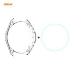2-in-1 ENKAY Hat-Prince transparentes weiches TPU-Gehäuse + 0,2 mm 9H 2,15D gehärtete Glasfolie mit gebogenen Kanten, For Samsung Galaxy Watch 3 41mm, For Samsung Galaxy Watch 3 45mm