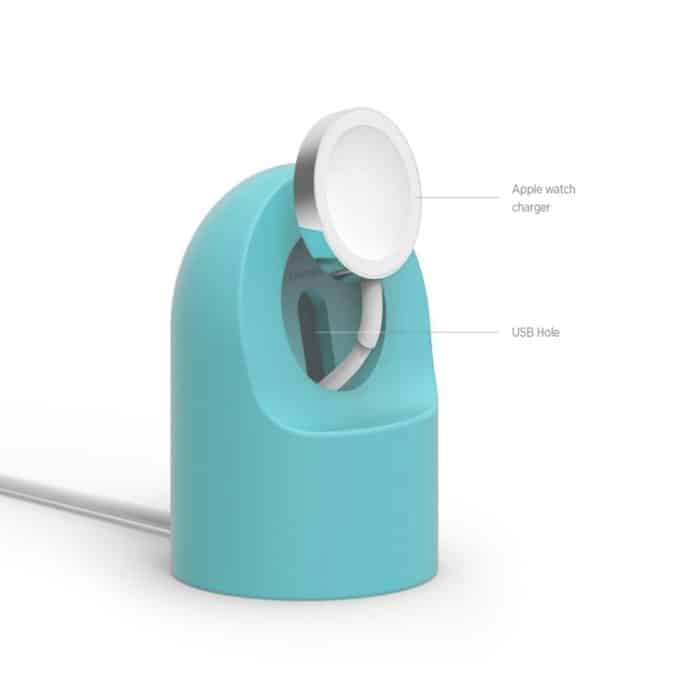 Retro-Silikonhalterung mit runder Basis für Apple Watch – Bild 3