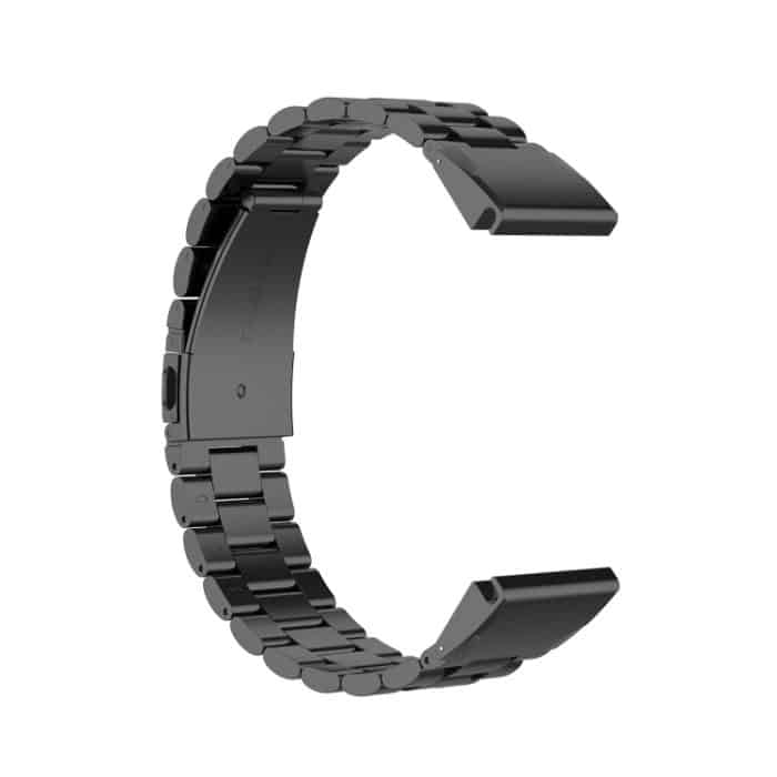 Für Garmin Fenix5/Forerunner935/Garmin Approach S60 Edelstahl drei Stämme von Metall Ersatz Schnellverschlussband, black, silver, gold, rose gold – Bild 8