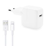 12W USB-Ladegerät + USB auf 8-Pin-Datenkabel für iPad / iPhone / iPod-Serie, EU-Stecker