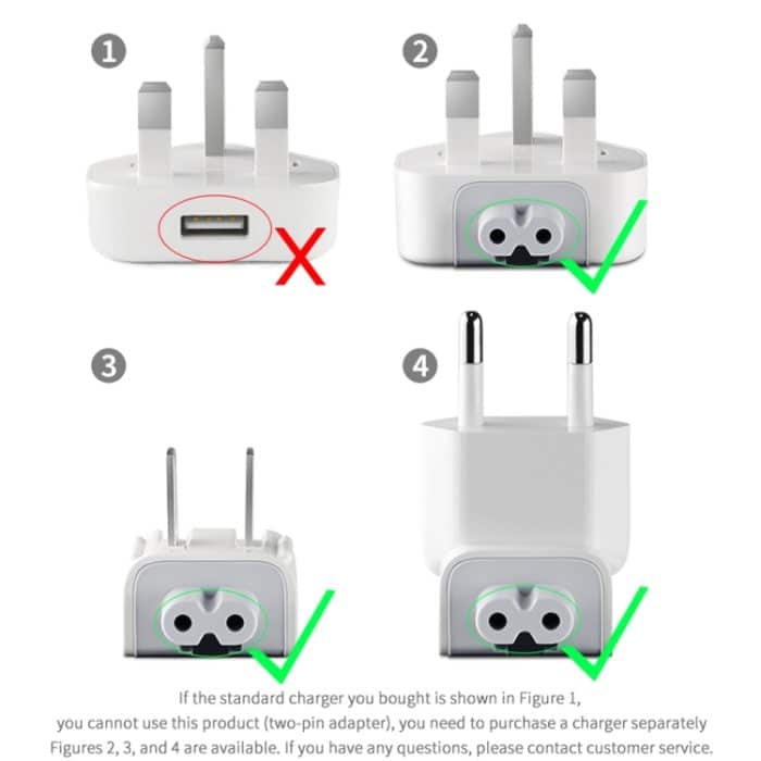 2 Stück XJ01 Netzteil für iPad 10W 12W Charger & MacBook Series Charger, EU-Stecker – Bild 4