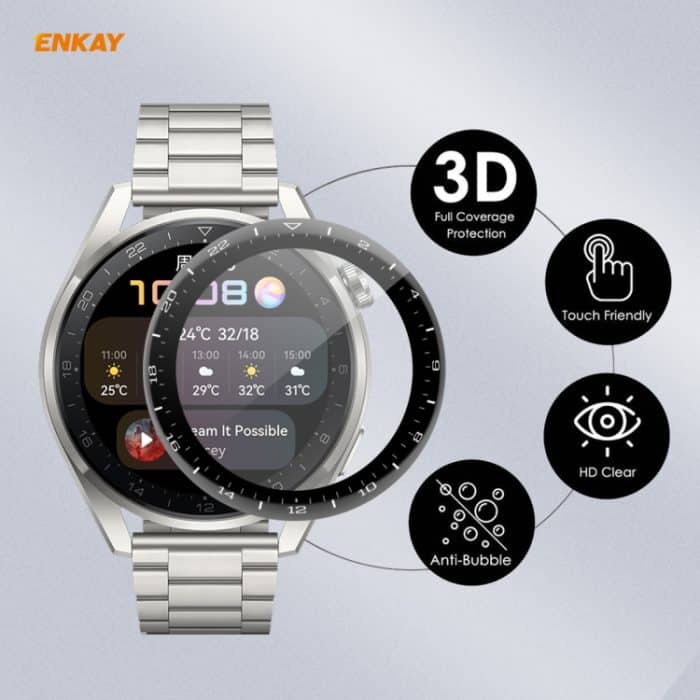 Für Huawei WATCH 3 Pro 48 mm ENKAY Hat-Prince 3D Full Coverage Soft PC Edge + PMMA HD Displayschutzfolie, 1 PC, 2 PCS, 5 PCS, 10 PCS – Bild 2
