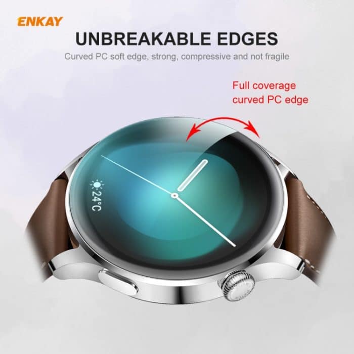 Für Huawei WATCH 3 46mm ENKAY Hat-Prince 3D Full Coverage Soft PC Edge + PMMA HD Displayschutzfolie, For Huawei WATCH 3 46mm (1 PC), For Huawei WATCH 3 46mm (2 PCS), For Huawei WATCH 3 46mm (5 PCS), For Huawei WATCH 3 46mm (10 PCS) – Bild 4