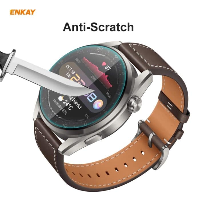 Für Huawei WATCH 3 Pro 48 mm ENKAY Hat-Prince 0,2 mm 9H 2,15 D gebogene Kante gehärtetes Glas Displayschutzfolie Uhrenfolie, For Huawei WATCH 3 Pro 48mm (1 PC), For Huawei WATCH 3 Pro 48mm (2 PCS), For Huawei WATCH 3 Pro 48mm (5 PCS)... – Bild 5