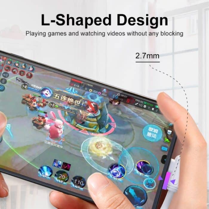 ENKAY Hat-Prince ENK-CB109 5A USB auf USB-C / Typ-C 90-Grad-Winkel-Silikon-Datensynchronisierungs-Schnellladekabel – Bild 3