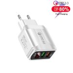 F002C QC3.0 USB + USB 2.0 LED-Digitalanzeige-Schnellladegerät mit USB-auf-8-Pin-Datenkabel, EU-Stecker – Bild 8