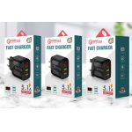 F002C QC3.0 USB + USB 2.0 LED-Digitalanzeige-Schnellladegerät mit USB-auf-8-Pin-Datenkabel, EU-Stecker – Bild 7