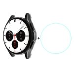 ENKAY Hat-Prince Vollständige Abdeckung, transparentes weiches Gehäuse, TPU-HD-Klarabdeckung + Schutzfolie aus gehärtetem Glas, For Samsung Galaxy Watch4 Classic 42mm, For Samsung Watch4 Classic 46mm – Bild 2