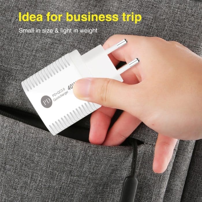 40-W-Dual-Port-PD-/Typ-C-Schnellladegerät für iPhone-/iPad-Serie, EU-Stecker – Bild 4