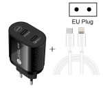 40-W-Dual-Port-PD/Typ-C-Schnellladegerät mit Typ-C-auf-8-Pin-Datenkabel, EU-Stecker – Bild 2