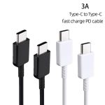 XJ-69 2 Stück 1 m 3 A USB-C / Typ C auf Typ C TPU-Lade- und Synchronisierungsdatenkabel für Mobiltelefone – Bild 2