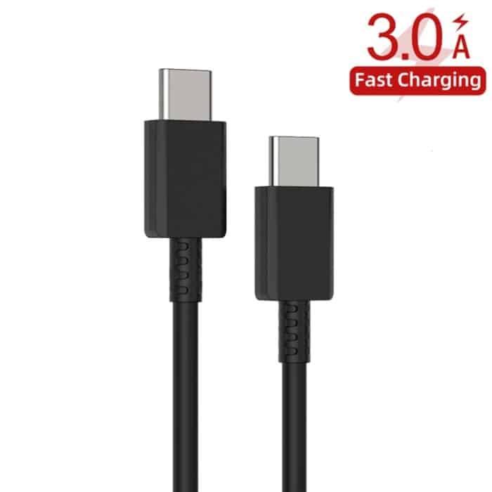 XJ-69 5 Stück 1 m 3 A USB-C / Typ C auf Typ C TPU-Lade- und Synchronisierungsdatenkabel für Mobiltelefone – Bild 8