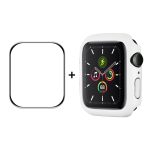 ENKAY Hat-Prince PC-Rahmen + vollständig abdeckende PMMA-HD-Displayschutzfolie für Apple Watch Series 7 45 mm