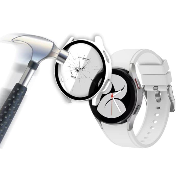 ENKAY Hat-Prince PC-Rahmen mit vollständiger Abdeckung + Verbundgehäuse aus gehärtetem Glas für Samsung Galaxy Watch4 40 mm – Bild 10