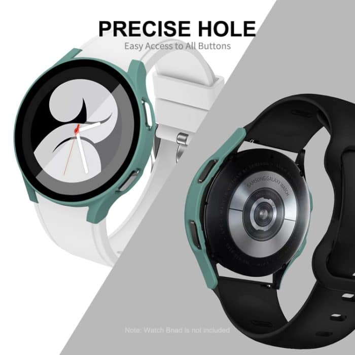ENKAY Hat-Prince PC-Rahmen mit vollständiger Abdeckung + Verbundgehäuse aus gehärtetem Glas für Samsung Galaxy Watch4 44 mm – Bild 4