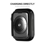 ENKAY Hat-Prince 2-in-1-PC-Rahmen + 9H-Hartglas-Schutzhülle mit vollständiger Abdeckung für Apple Watch Series 7 45 mm – Bild 3