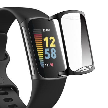 Für Fitbit Charge 5 ENKAY Hat-Prince Galvanisierte weiche TPU-Hülle mit vollständiger Abdeckung, kratzfeste Abdeckung
