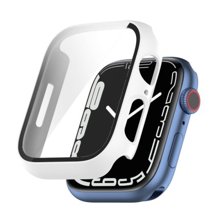 Stoßfeste PC-Schutzhülle mit gehärtetem Glasfilm, For Apple Watch Series 8 / 7 45mm, For Apple Watch Series 9 / 8 / 7 41mm