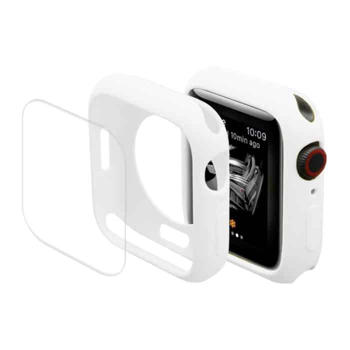 SYA001665301A.jpg ENKAY Hat-Prince schützendes TPU-Uhrengehäuse + vollflächige PET-Displayschutzfolie für Apple Watch Series 7 41 mm – Bild 1