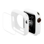ENKAY Hat-Prince schützendes TPU-Uhrengehäuse + vollständig abdeckende PET-Displayschutzfolie für Apple Watch Series 7 45 mm
